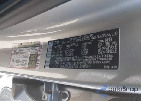 2024 Hyundai Tucson Sel from USA, damaged, VIN 5NMJF3DE7RH340544